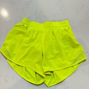 Lululemon Athletica Vibrant Lime Athletic Shorts